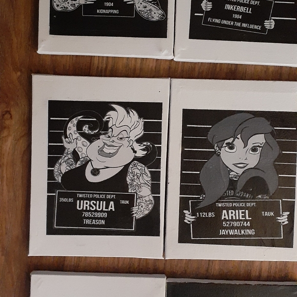 DISNEY characters mug shot canvas Prints. !!!ATTENTION!!!Read details below!!! - Picture 3 of 16